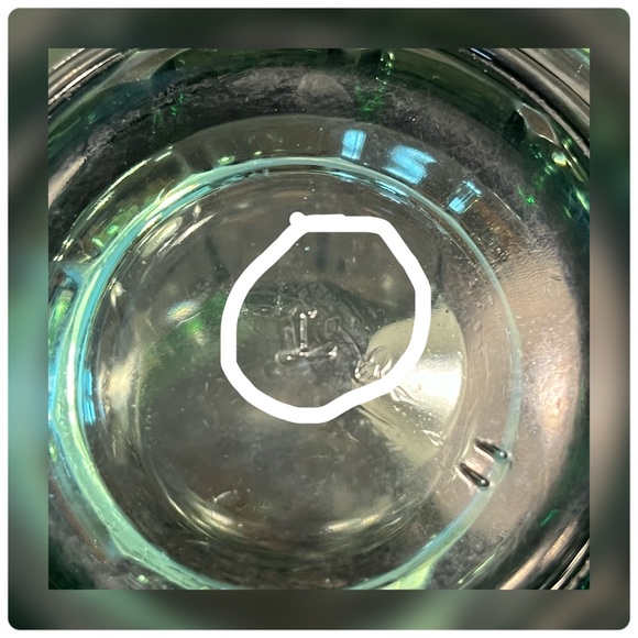 Libbey-Set of Four Green Vintage Coca-Cola Flared Rim Glasses-Very Sturdy!! - Picture 6 of 6